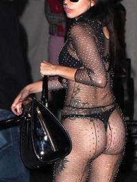 Lady Gaga In Sexy Body Fishnet #00