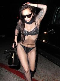 Lady Gaga In Sexy Body Fishnet #07