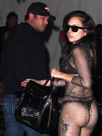 Lady Gaga In Sexy Body Fishnet #12