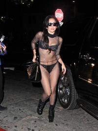 Lady Gaga In Sexy Body Fishnet #13