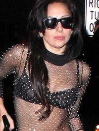 Lady Gaga In Sexy Body Fishnet #14