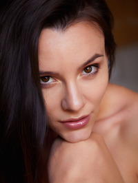 Sexy Brunette Adel Morel Is Naturally Glamorous, With The Slender Figure Of A Fashion Model, The Beauty Of An Artist's Muse, And #11