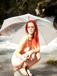 Ariel river in mountains #00