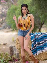 Amazing Darcie Dolce Shows Her Big Naturals Outdoors #00