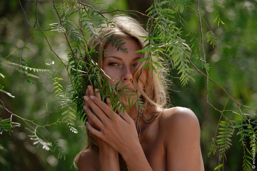 Anjelica Naked In The Forest 10